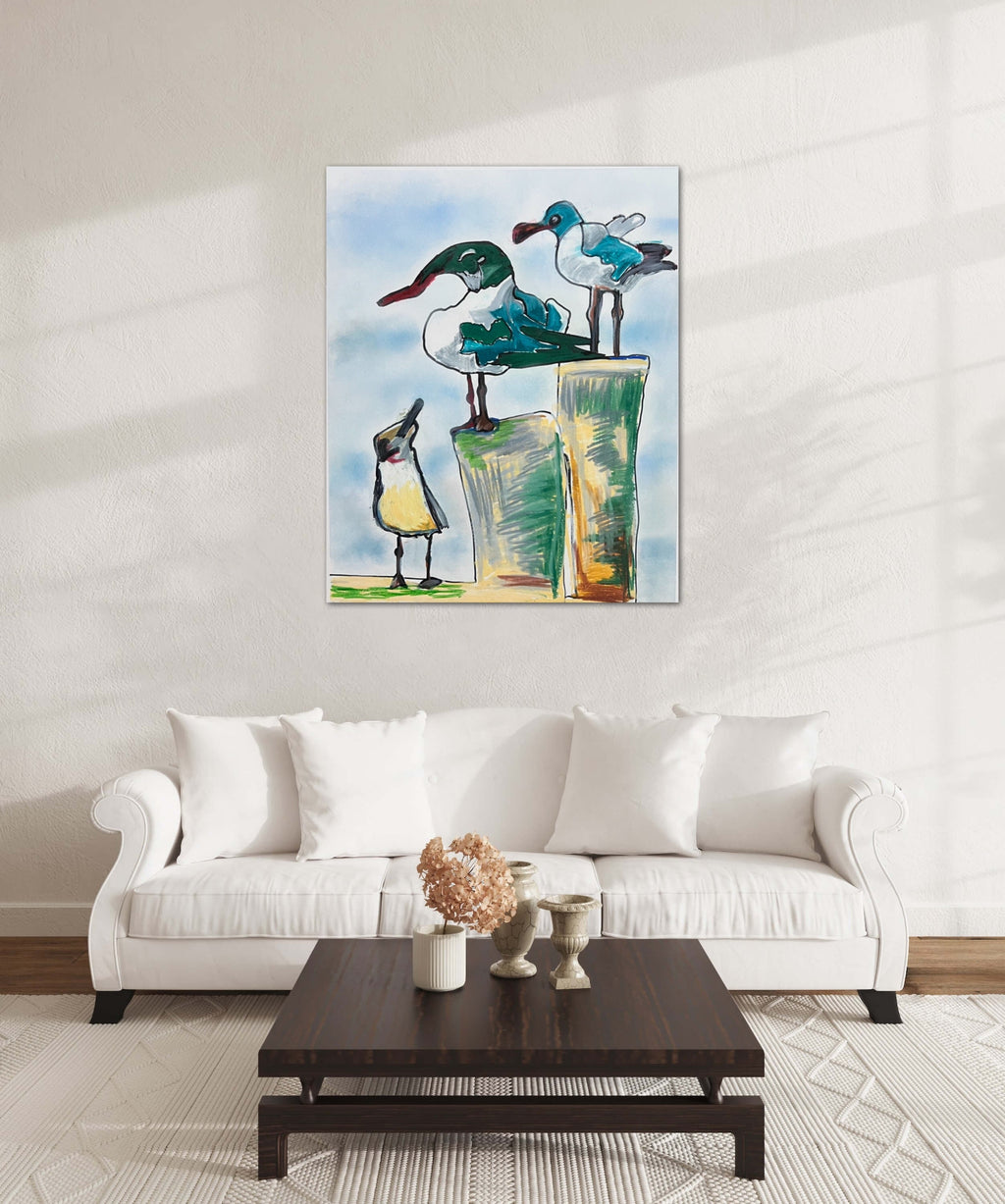 The Seagulls - Art Prints Vichy's Art