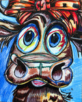 Cow Girl - Art Prints Vichy's Art