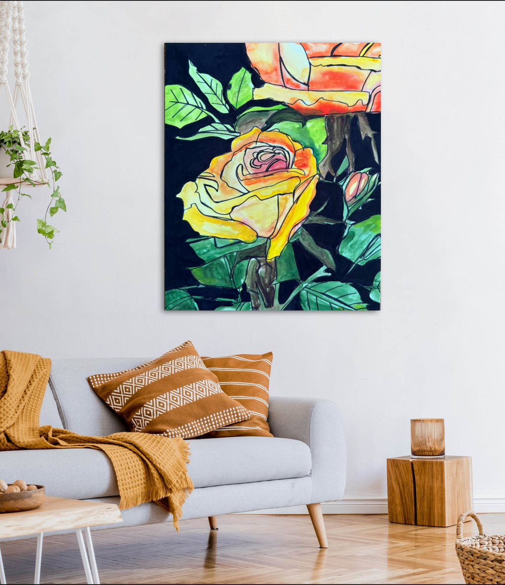 Yellow Roses - Art Prints Vichy's Art