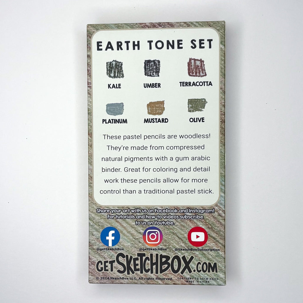 SketchBox Signature Woodless Pastel Pencil 6 Set ShopSketchBox
