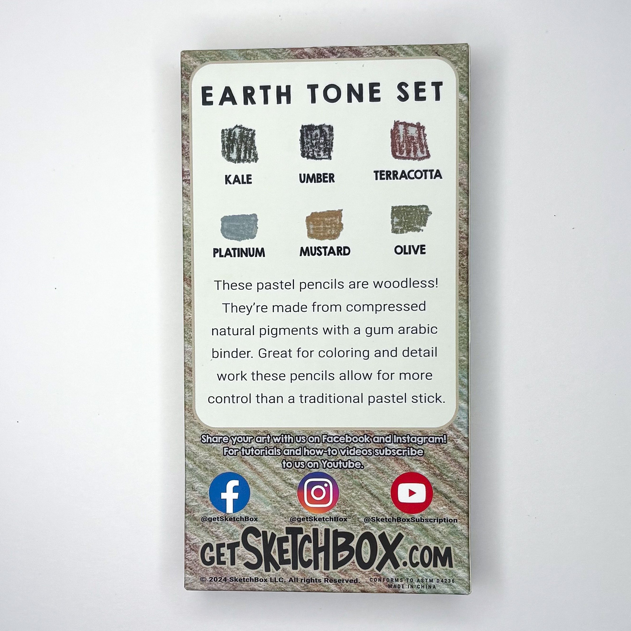 SketchBox Signature Woodless Pastel Pencil 6 Set ShopSketchBox