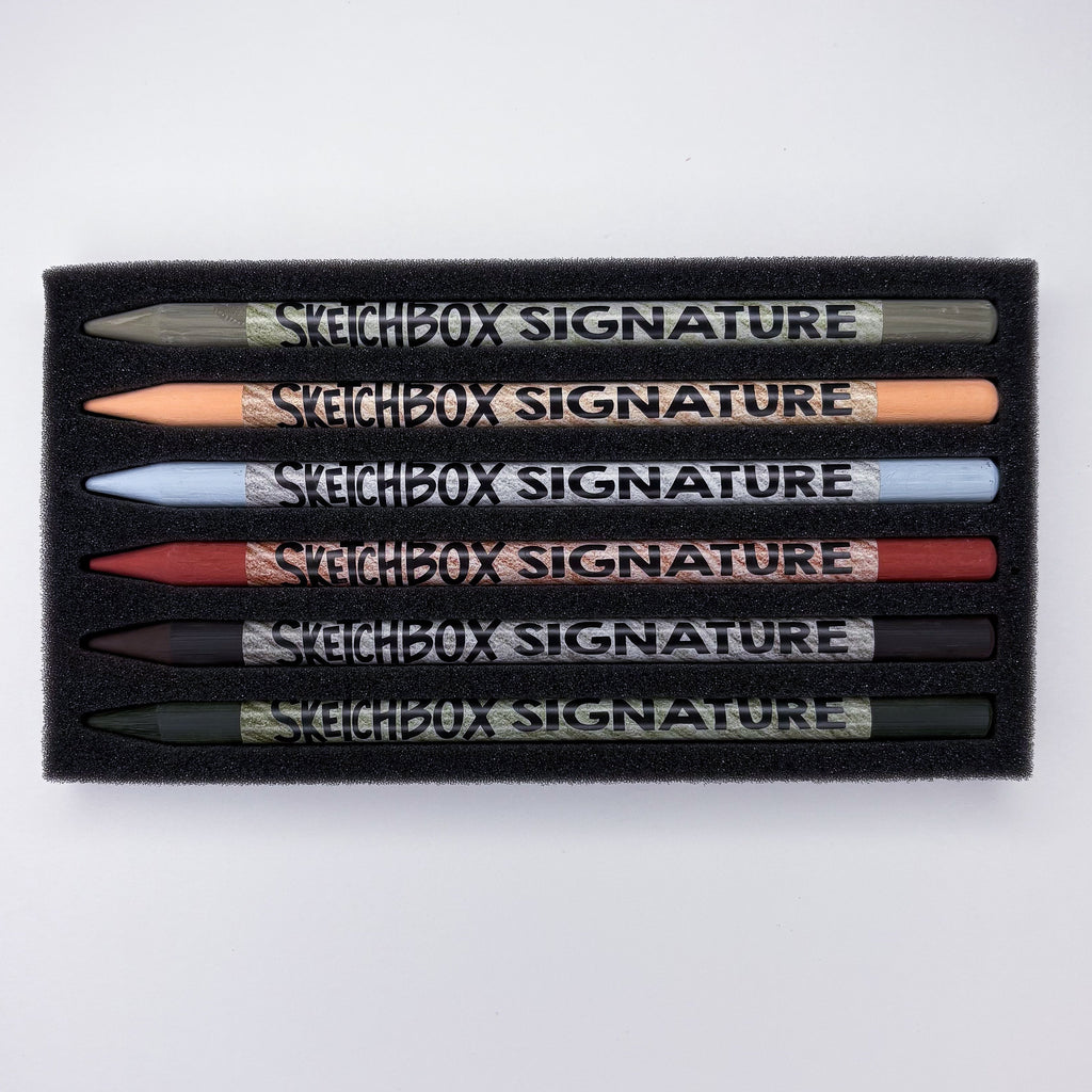 SketchBox Signature Woodless Pastel Pencil 6 Set ShopSketchBox