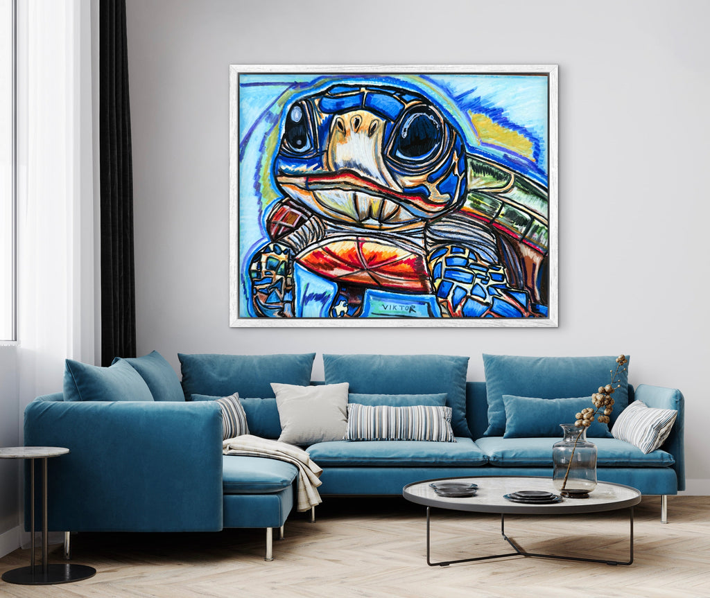 Cute Baby Turtle - Art Prints (landscape) Vichy's Art