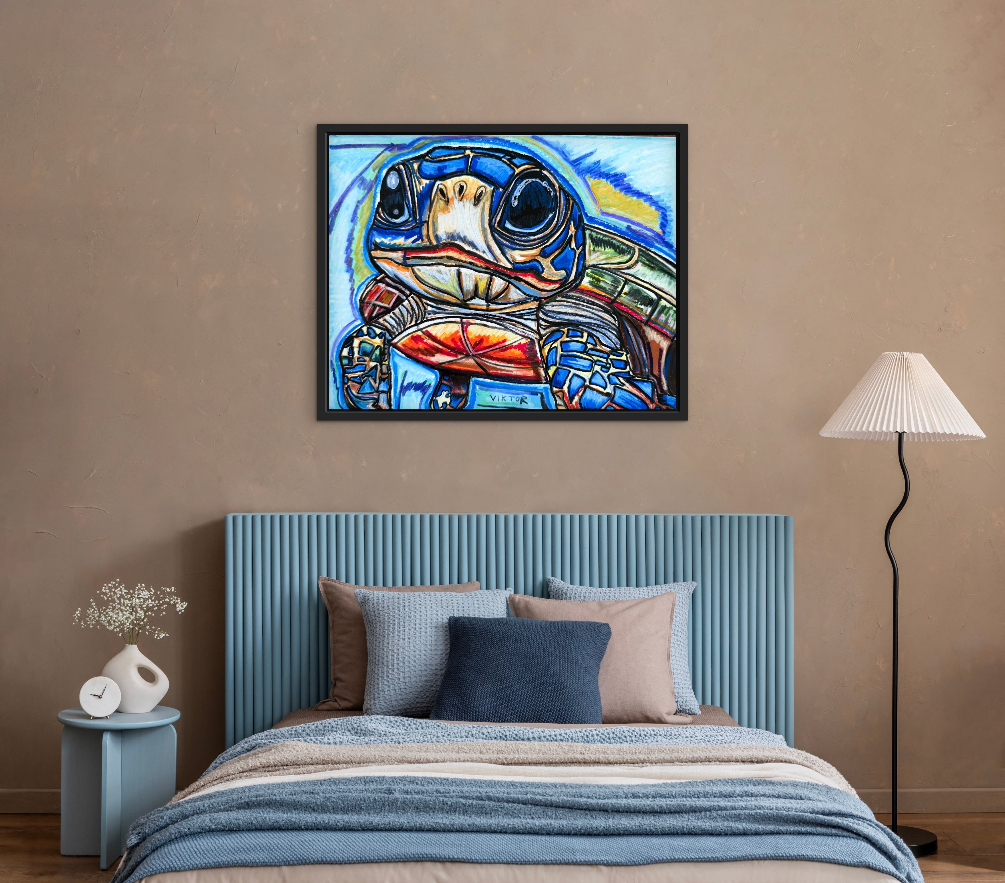 Cute Baby Turtle - Art Prints (landscape) Vichy's Art