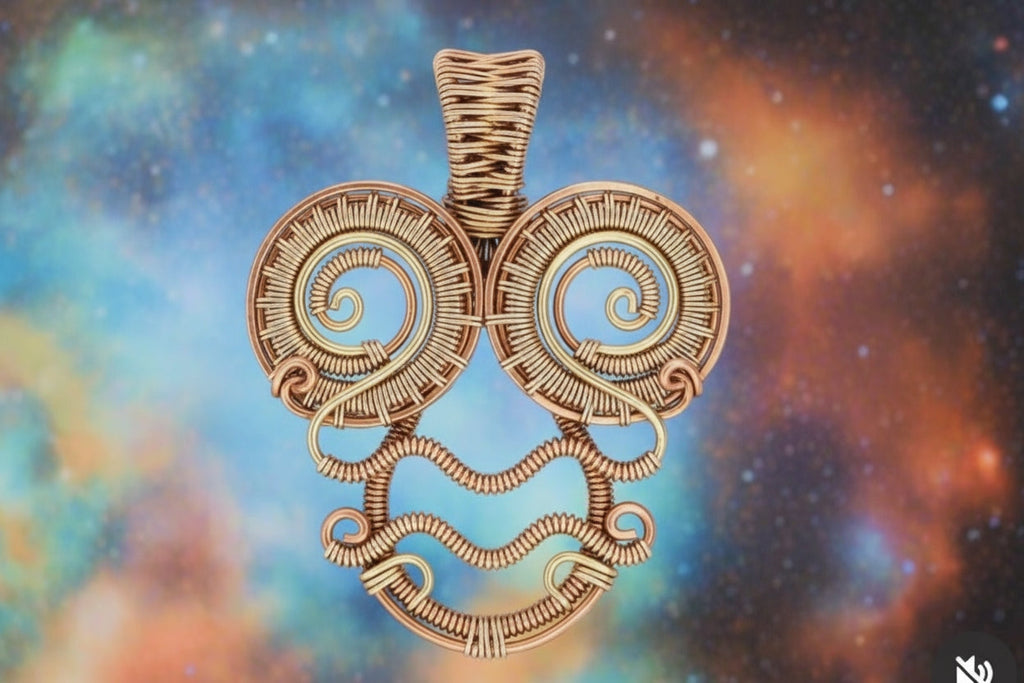 Customize Your Pure Copper Wire Wrapped Zodiac / Horoscope Sign Necklace The Vibez Shop