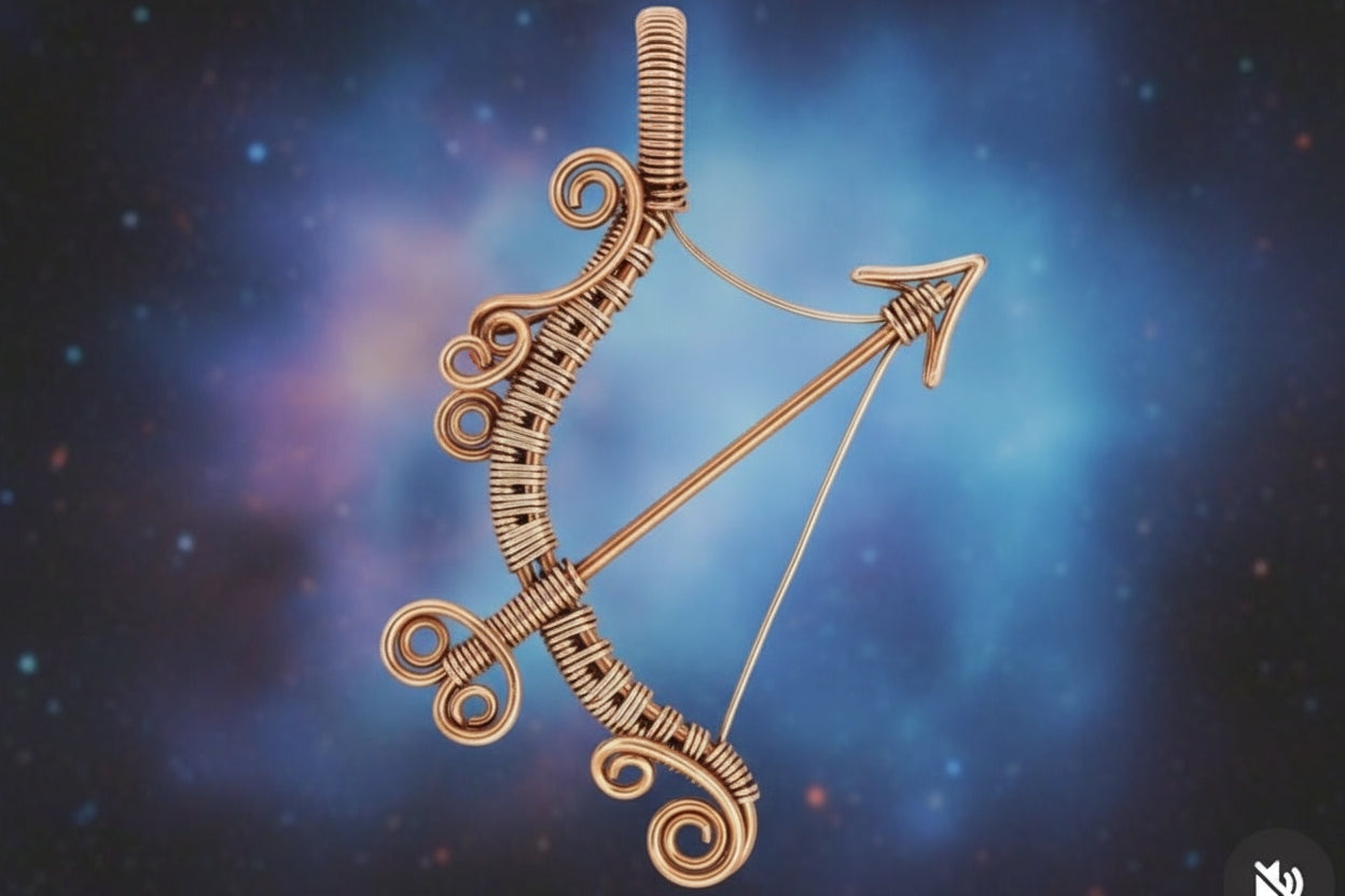 Customize Your Pure Copper Wire Wrapped Zodiac / Horoscope Sign Necklace The Vibez Shop