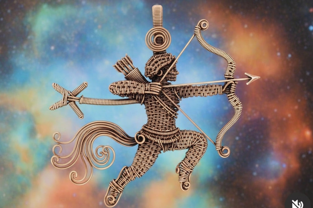 Customize Your Pure Copper Wire Wrapped Zodiac / Horoscope Sign Necklace The Vibez Shop