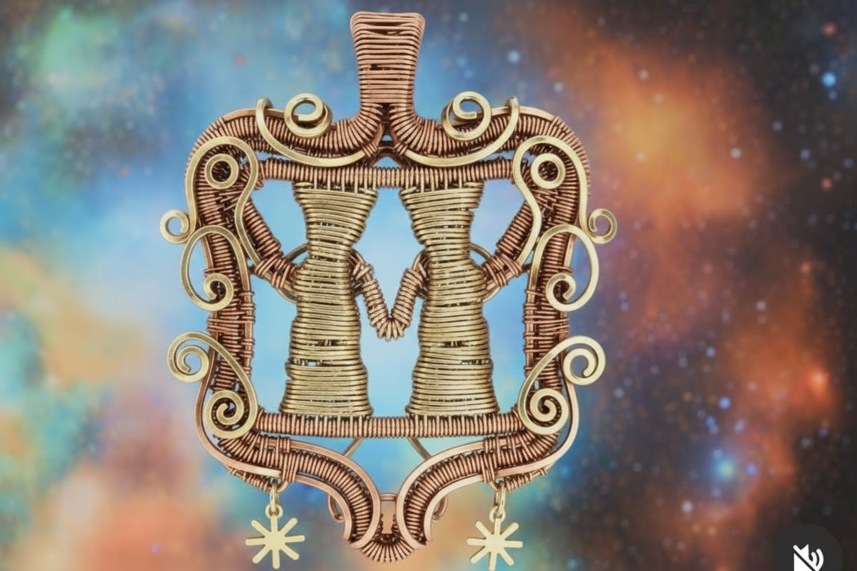 Customize Your Pure Copper Wire Wrapped Zodiac / Horoscope Sign Necklace The Vibez Shop