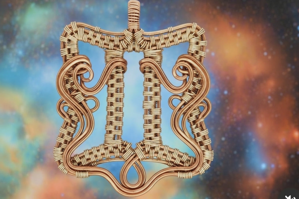 Customize Your Pure Copper Wire Wrapped Zodiac / Horoscope Sign Necklace The Vibez Shop