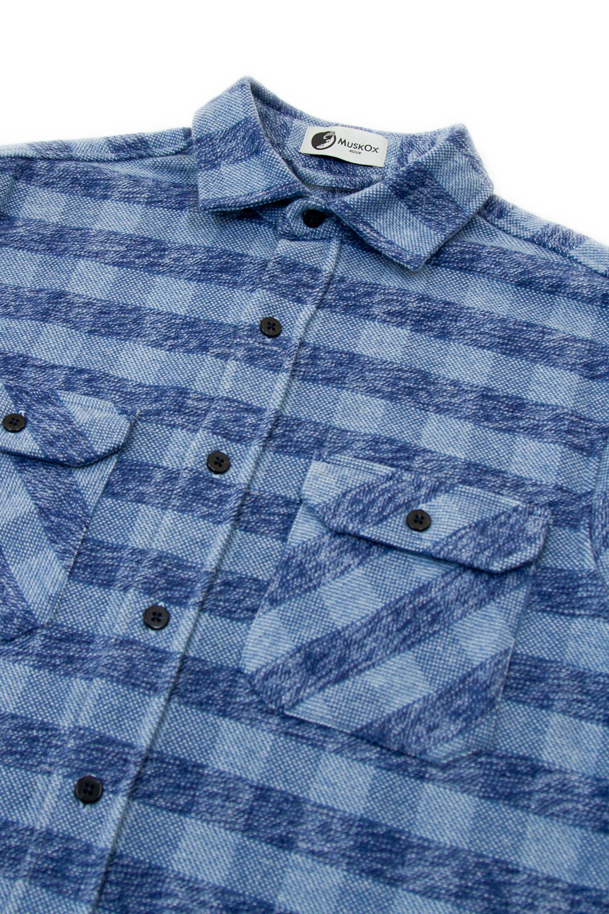 Grand Flannel, Checkered Blue MuskOx Flannels