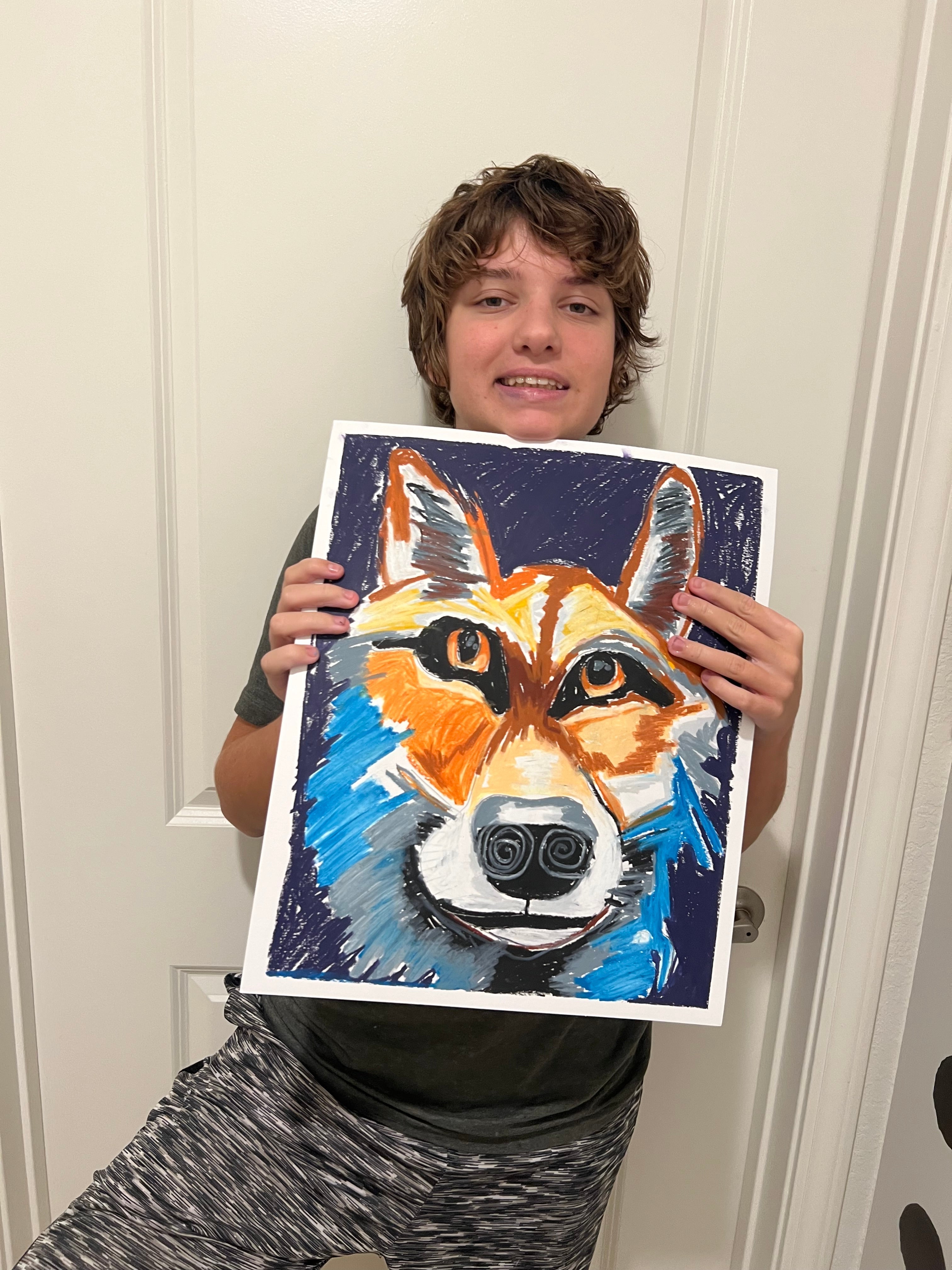 Reynard, The Colorful Fox - Art Prints Vichy's Art