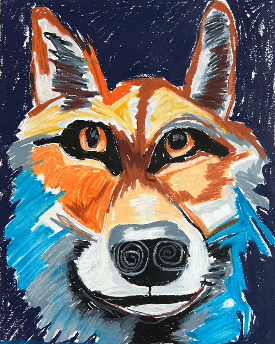 Reynard, The Colorful Fox - Art Prints Vichy's Art
