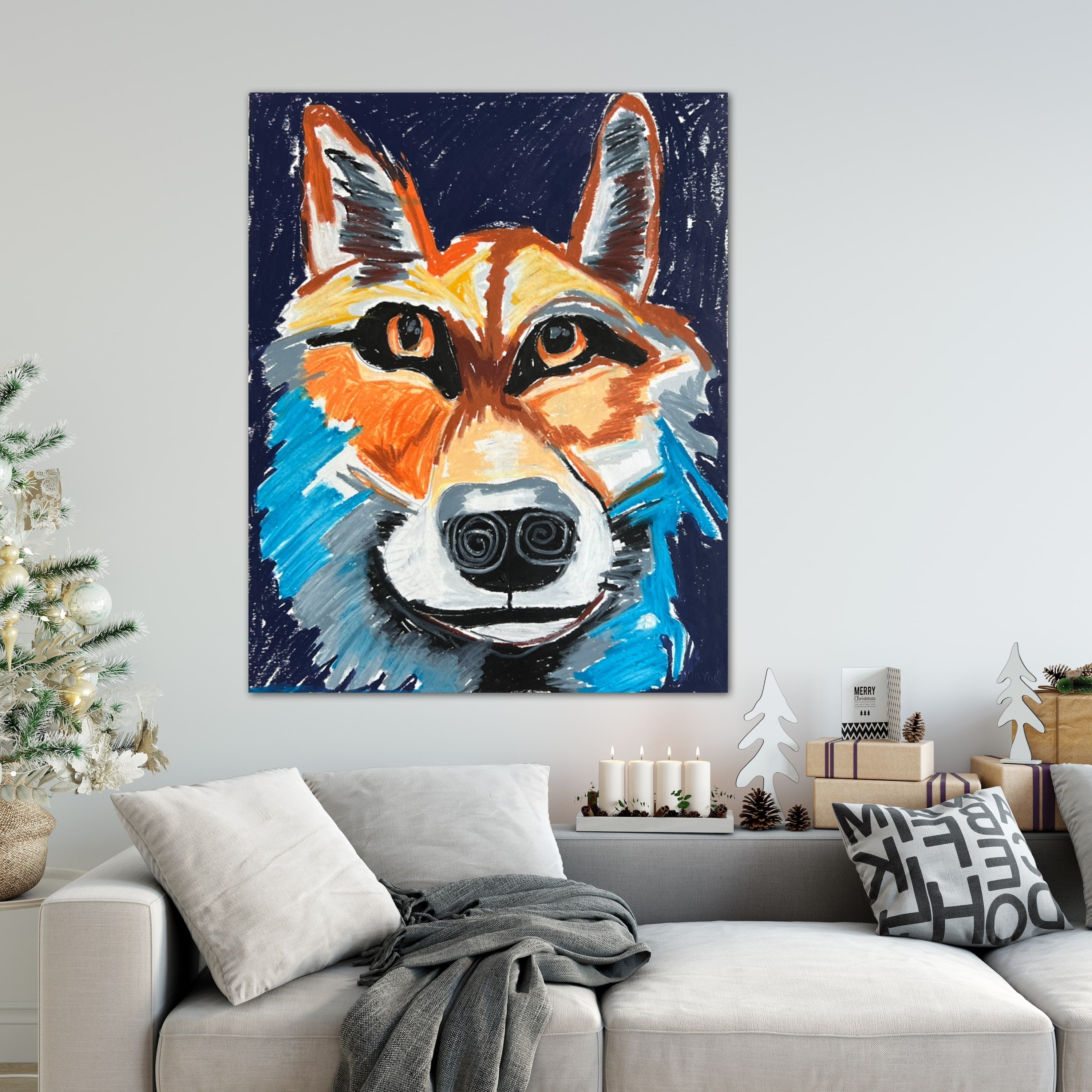 Reynard, The Colorful Fox - Art Prints Vichy's Art