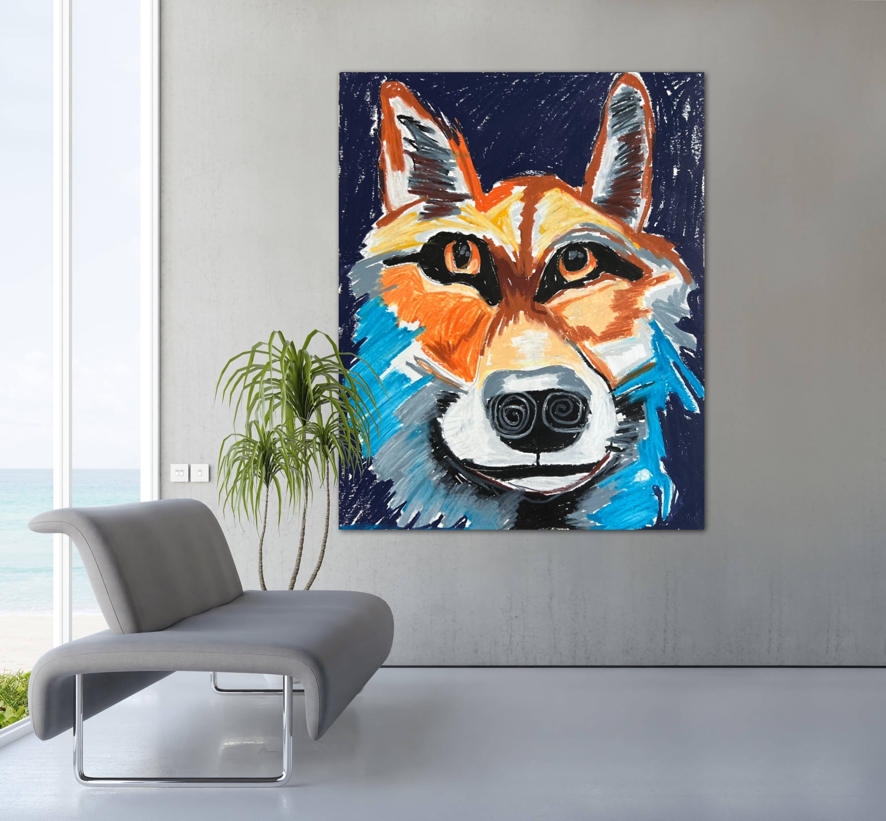 Reynard, The Colorful Fox - Art Prints Vichy's Art