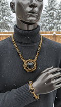 iamevibez Custom Non Tarnishing Black Obsidian Sphere Set The Vibez Shop