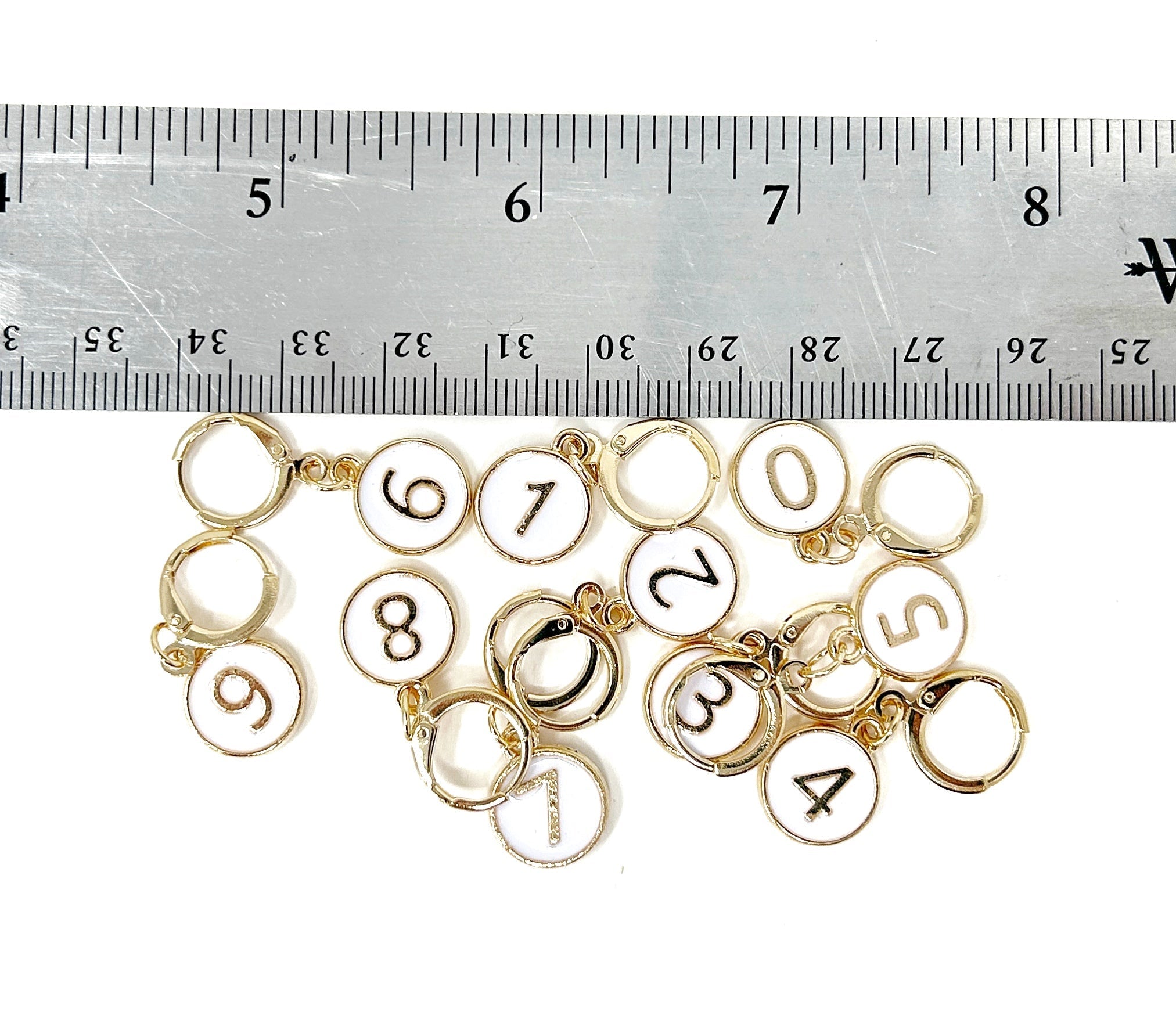 Numbered Stitch Markers (Set of 10) 0-9 Craft Easy Tools