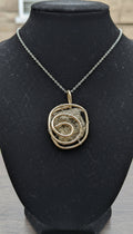 Custom Non Tarnishing Silver Plated Wire Wrapped Money Attraction Pyrite Necklace The Vibez Shop