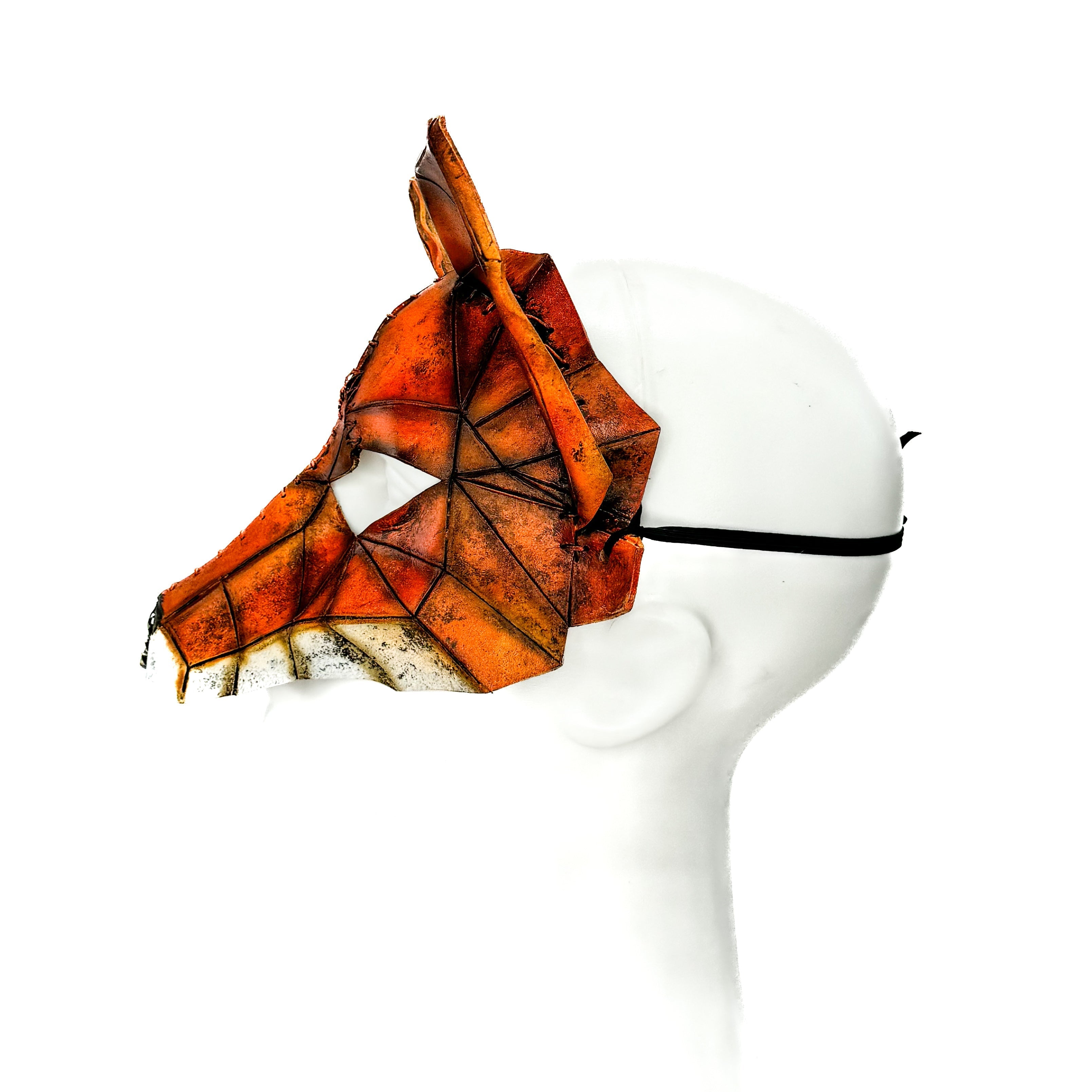 Fox Handmade Genuine Leather Rockwell Masks