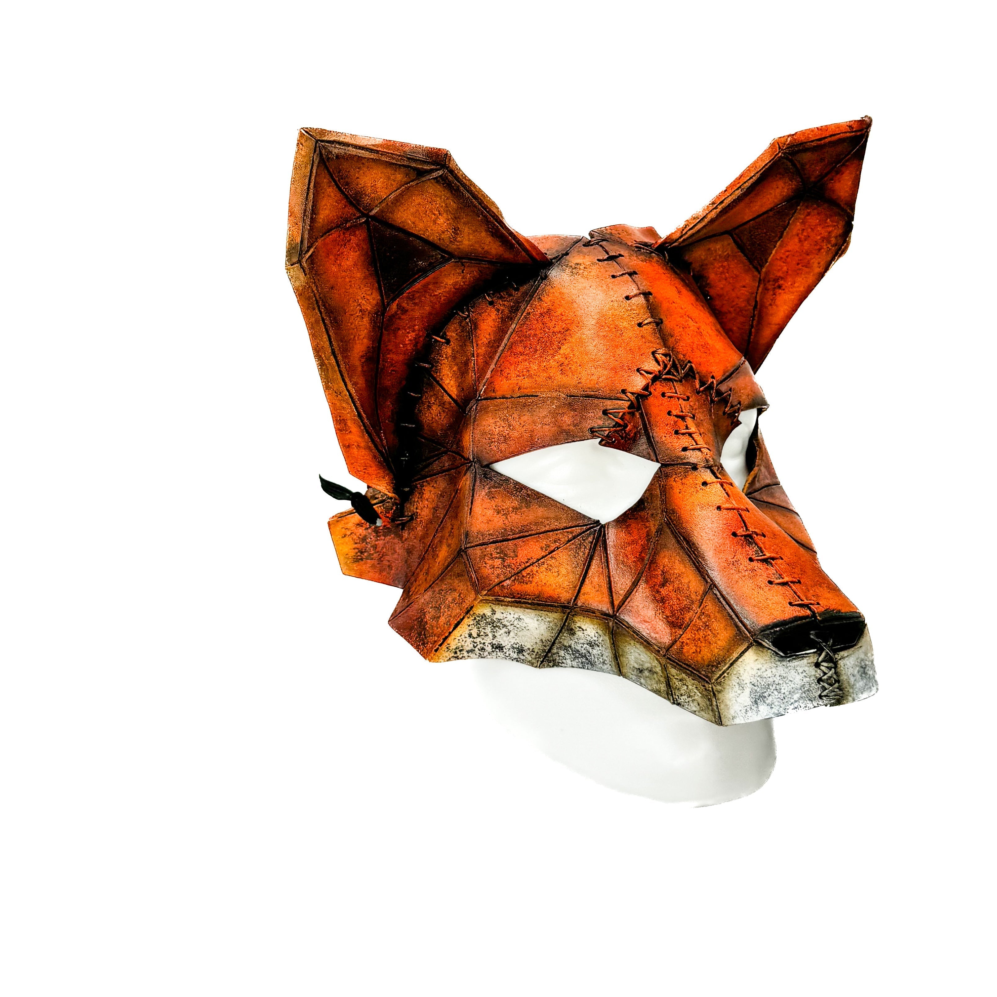 Fox Handmade Genuine Leather Rockwell Masks