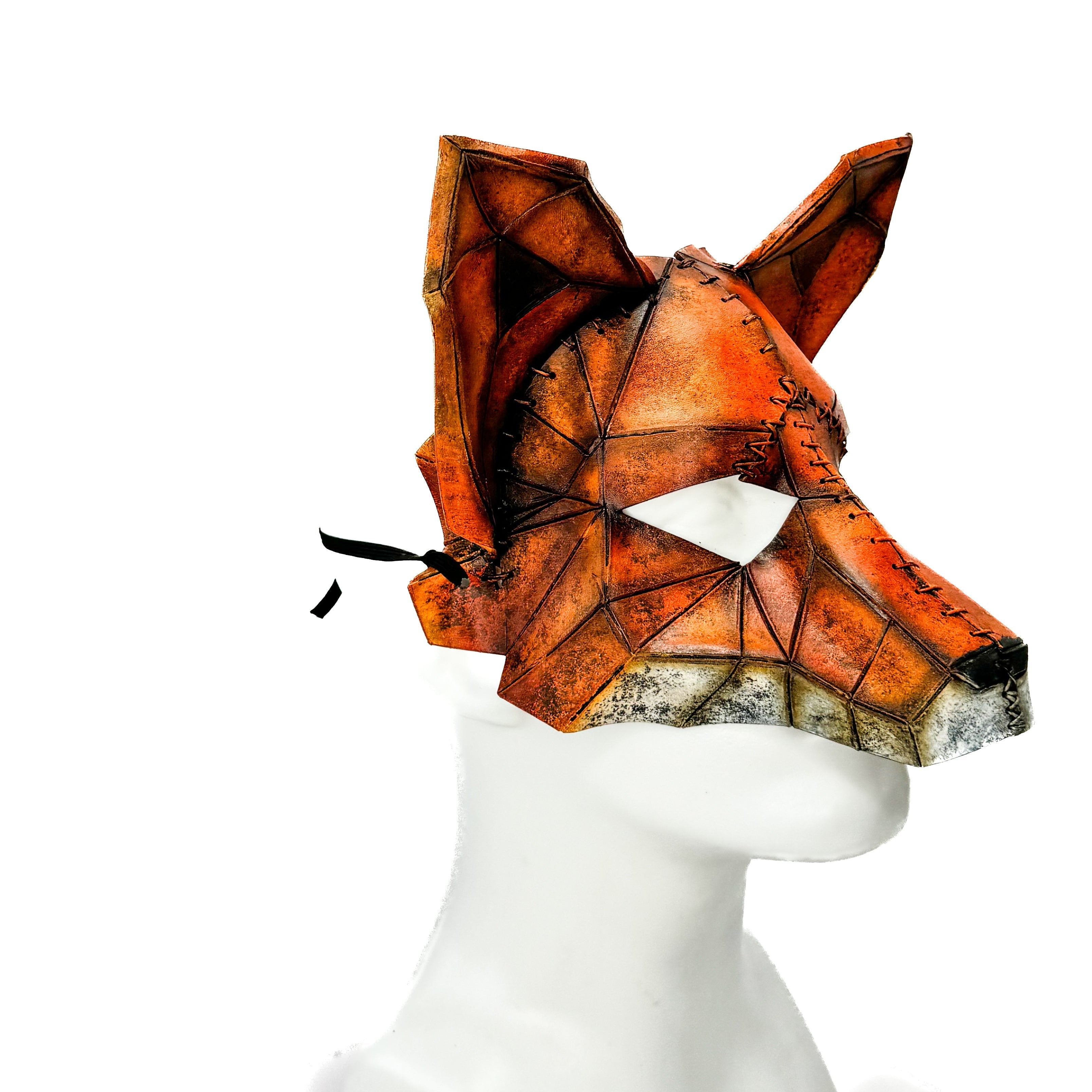 Fox Handmade Genuine Leather Rockwell Masks