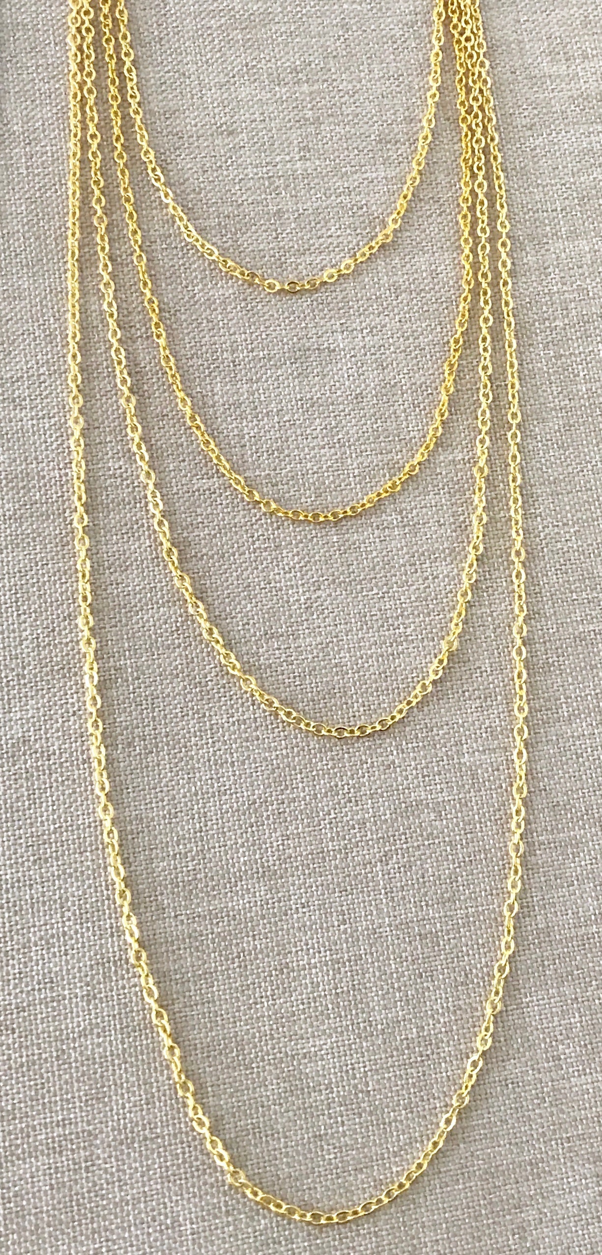 20" - 18KT Yellow Gold Filled Chain - Dainty Fine - 20" - 20 Inch Necklace - Lobster Claw Clasp - 18 Karat KT YGF - Cable Chain The Attic Exchange