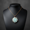 Wire Wrapped Round Crystal Necklace The Vibez Shop
