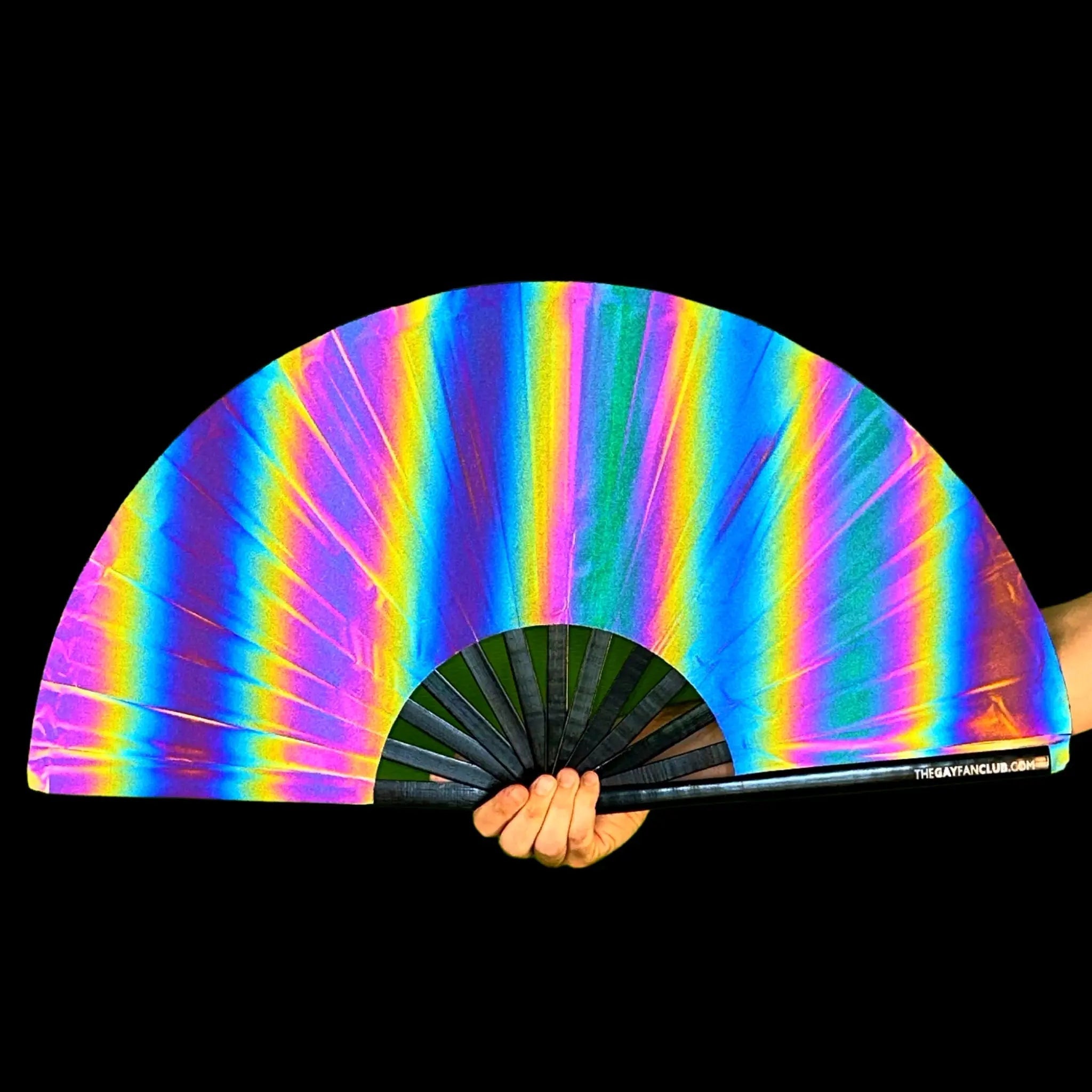 Eclipse Reflective Rainbow Fan The Gay Fan Club