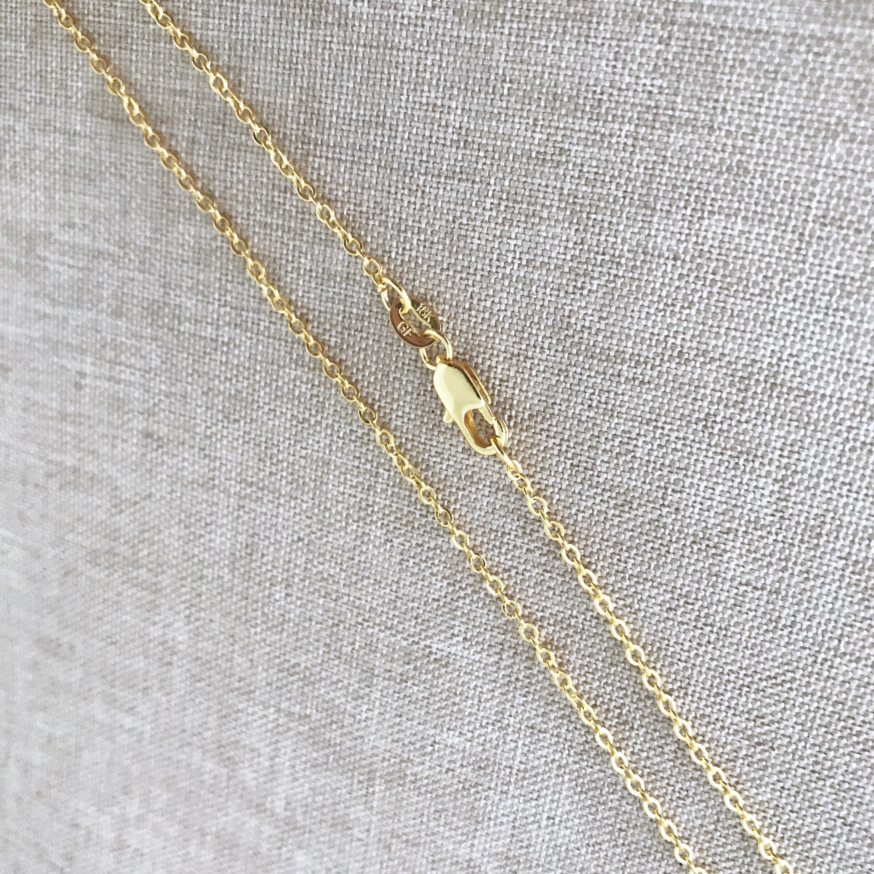 20" - 18KT Yellow Gold Filled Chain - Dainty Fine - 20" - 20 Inch Necklace - Lobster Claw Clasp - 18 Karat KT YGF - Cable Chain The Attic Exchange