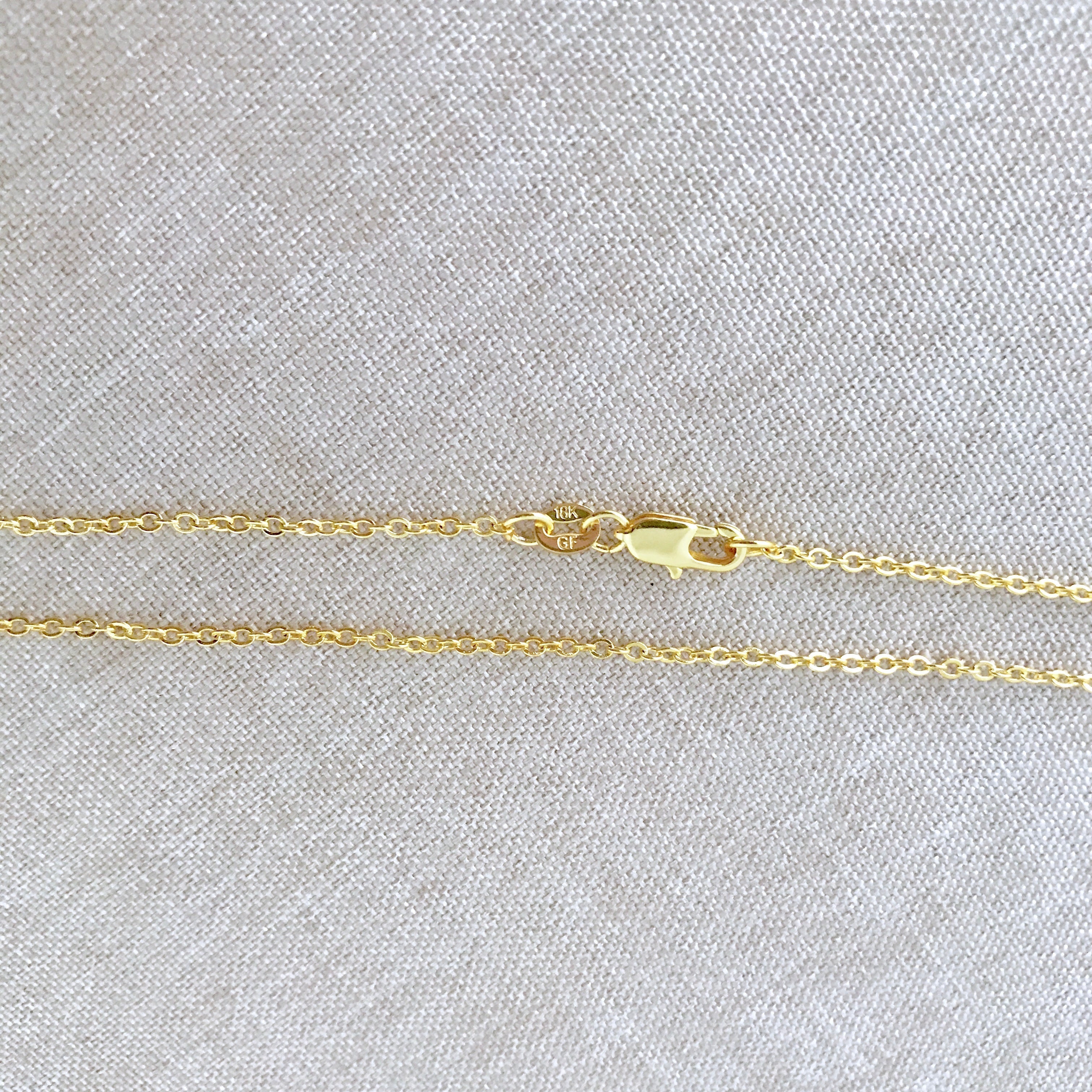 24" - 18KT Yellow Gold Filled Chain - Dainty Fine - 24" - 24 Inch Necklace - Lobster Claw Clasp - 18 Karat KT YGF - Cable Chain The Attic Exchange