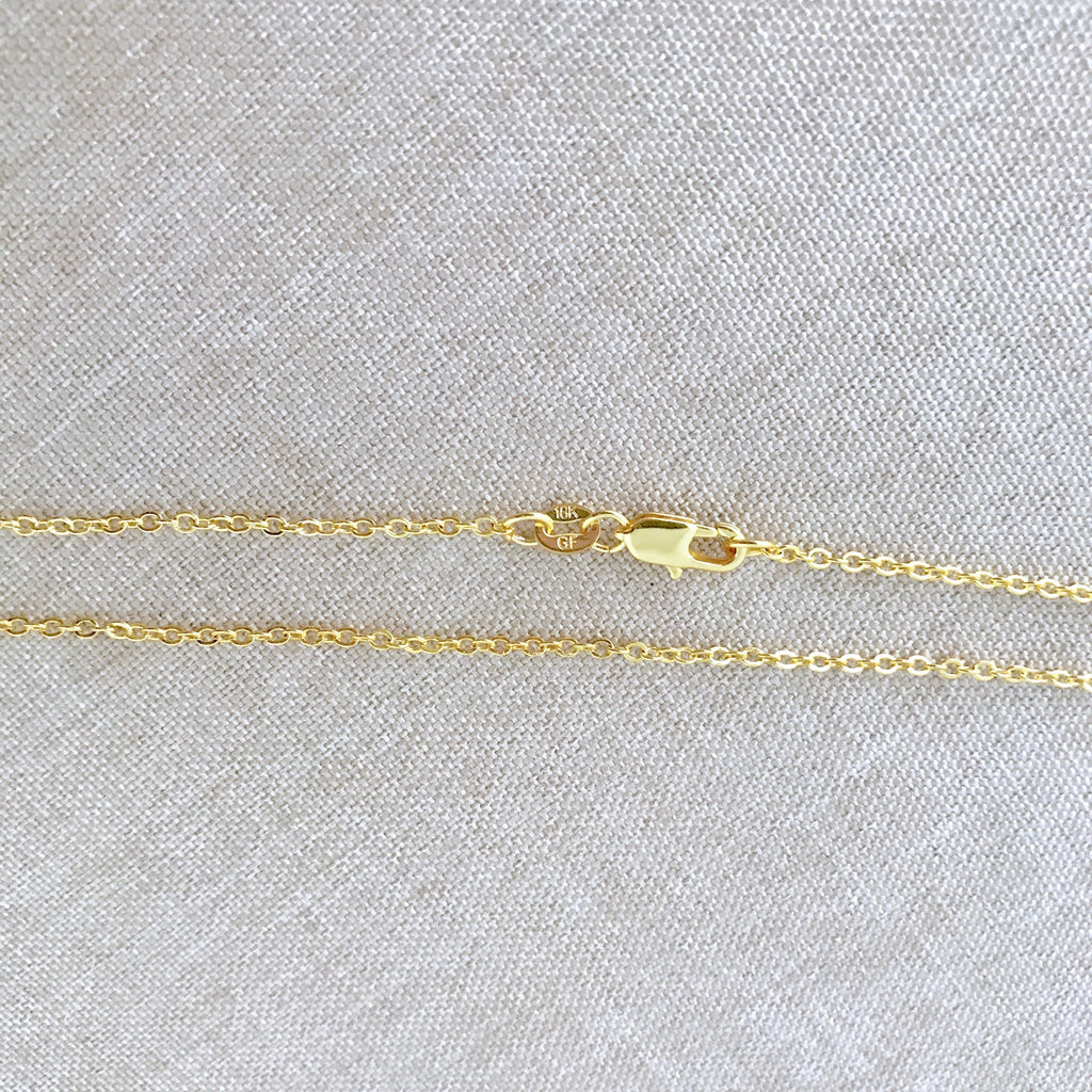 18" - 18KT Yellow Gold Filled Chain - Dainty Fine - 18" - 18 Inch Necklace - Lobster Claw Clasp - 18 Karat KT YGF - Cable Chain The Attic Exchange