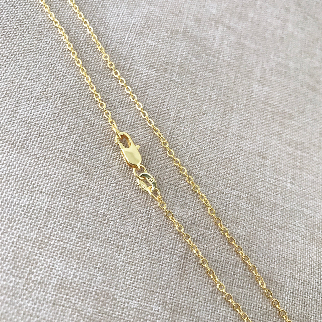 16" - 18KT Yellow Gold Filled Chain - Dainty Fine - 16" - 16 Inch Necklace - Lobster Claw Clasp The Attic Exchange