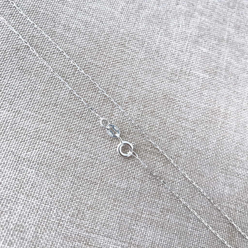 18" - 925 India Sterling Silver Chain - Super Fine - 18 Inch - Wholesale Chain - Spring Ring Clasp - .925 India Stamped - Cable Chain The Attic Exchange