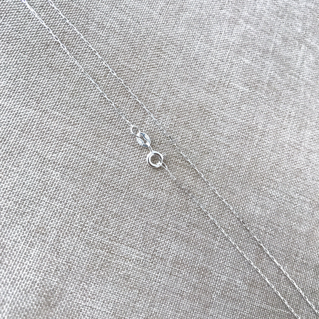 18" - 925 India Sterling Silver Chain - Super Fine - 18 Inch - Wholesale Chain - Spring Ring Clasp - .925 India Stamped - Cable Chain The Attic Exchange
