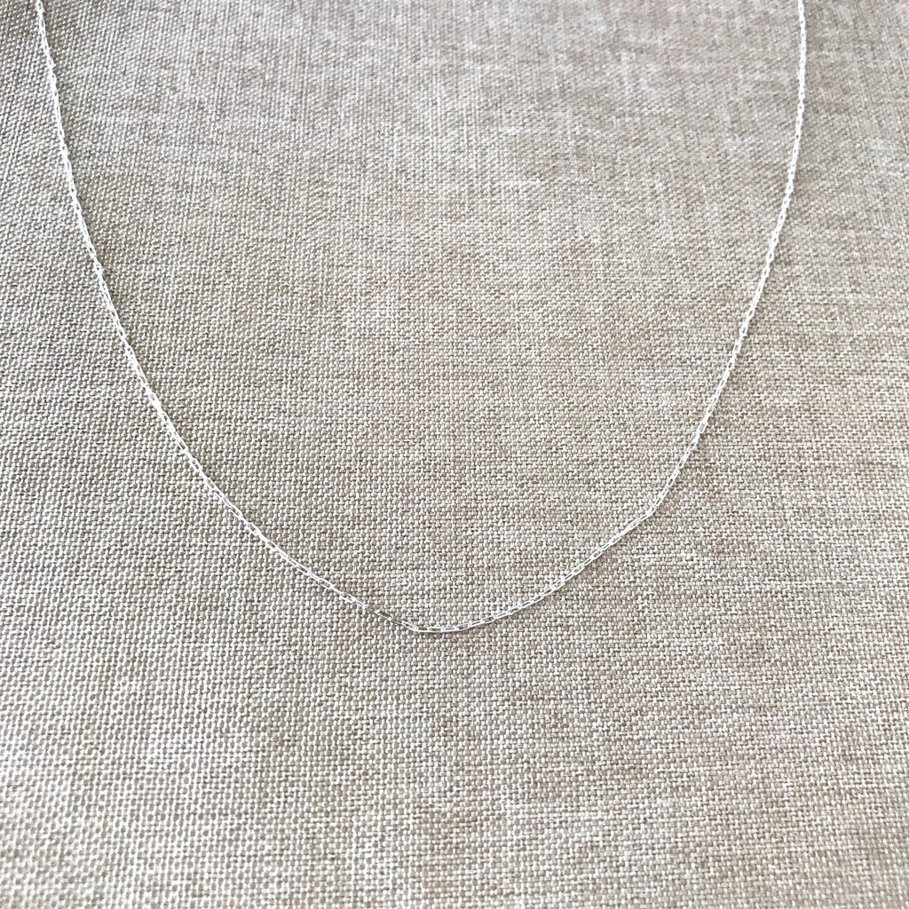 18" - 925 India Sterling Silver Chain - Super Fine - 18 Inch - Wholesale Chain - Spring Ring Clasp - .925 India Stamped - Cable Chain The Attic Exchange