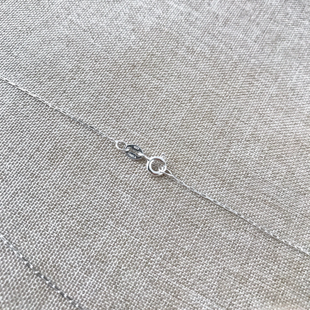 18" - 925 India Sterling Silver Chain - Super Fine - 18 Inch - Wholesale Chain - Spring Ring Clasp - .925 India Stamped - Cable Chain The Attic Exchange