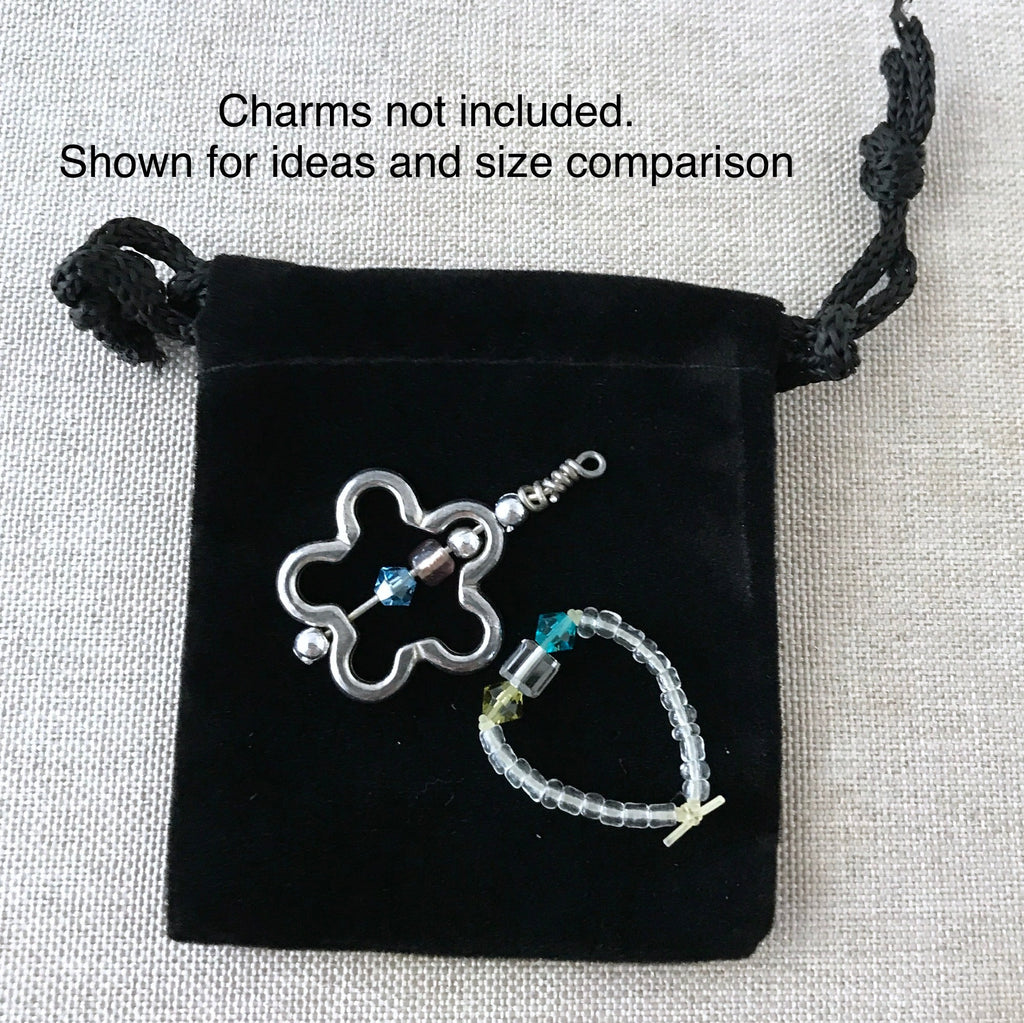 Black Velvet Drawstring Pouches - 2" x 2.5" - Black - Velvet Drawstring Bag The Attic Exchange