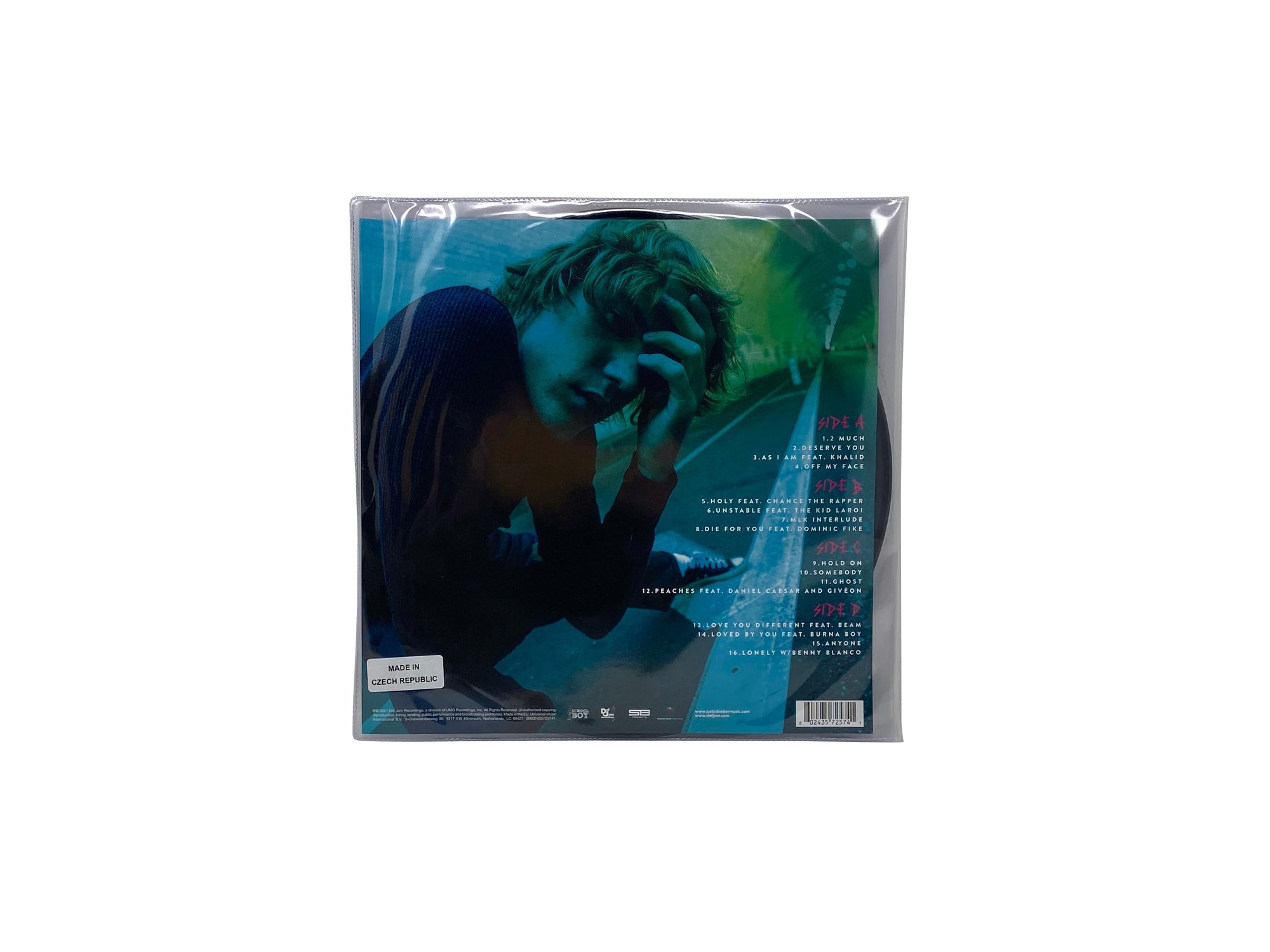 Justin Bieber - Justice (Limited Edition Double Picture Disc Vinyl) Pale Blue Dot Records