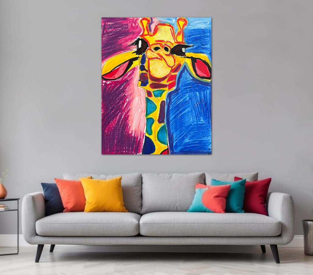 Emily, The Giraffe - Art Prints Vichy's Art