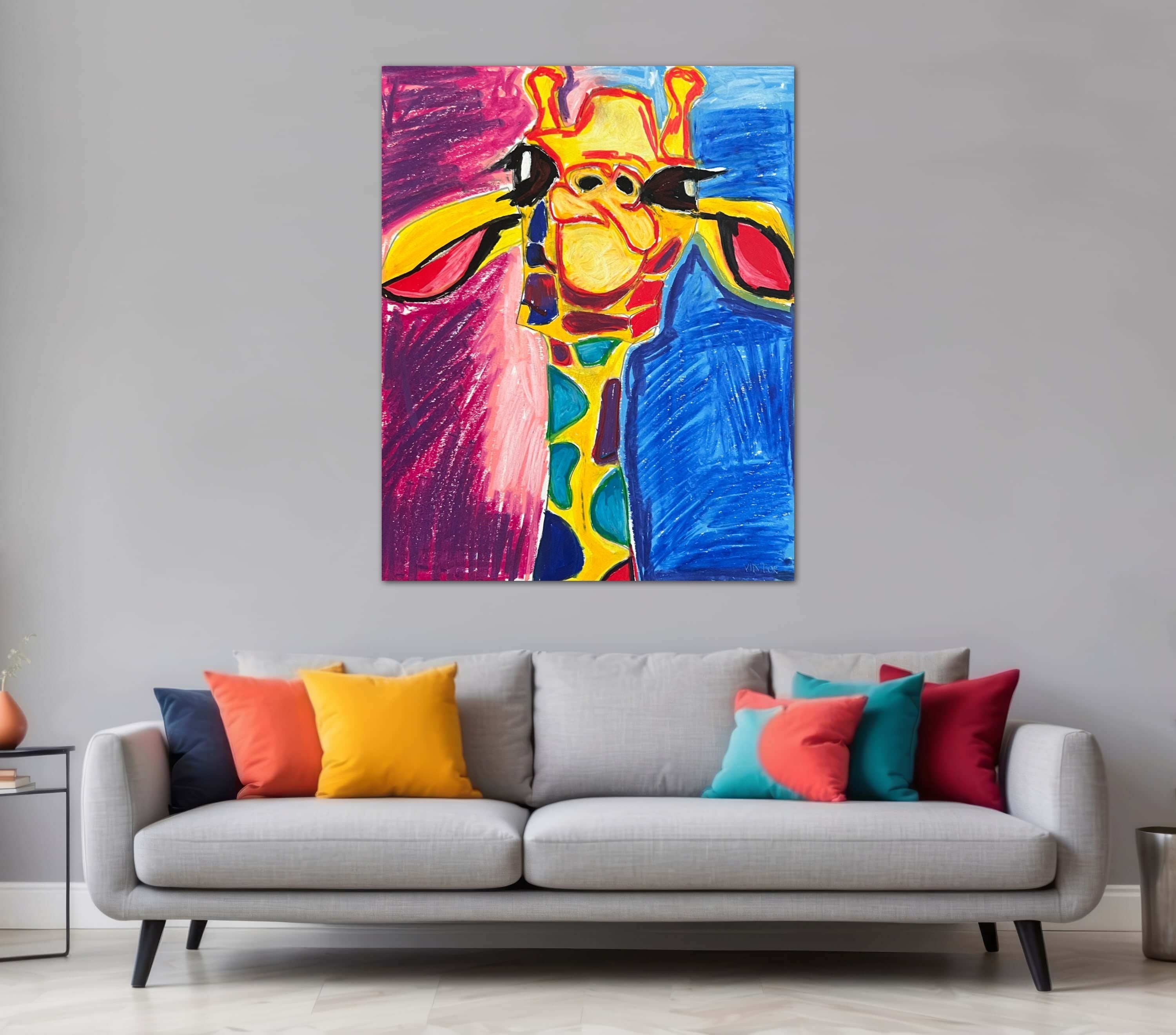 Emily, The Giraffe - Art Prints Vichy's Art