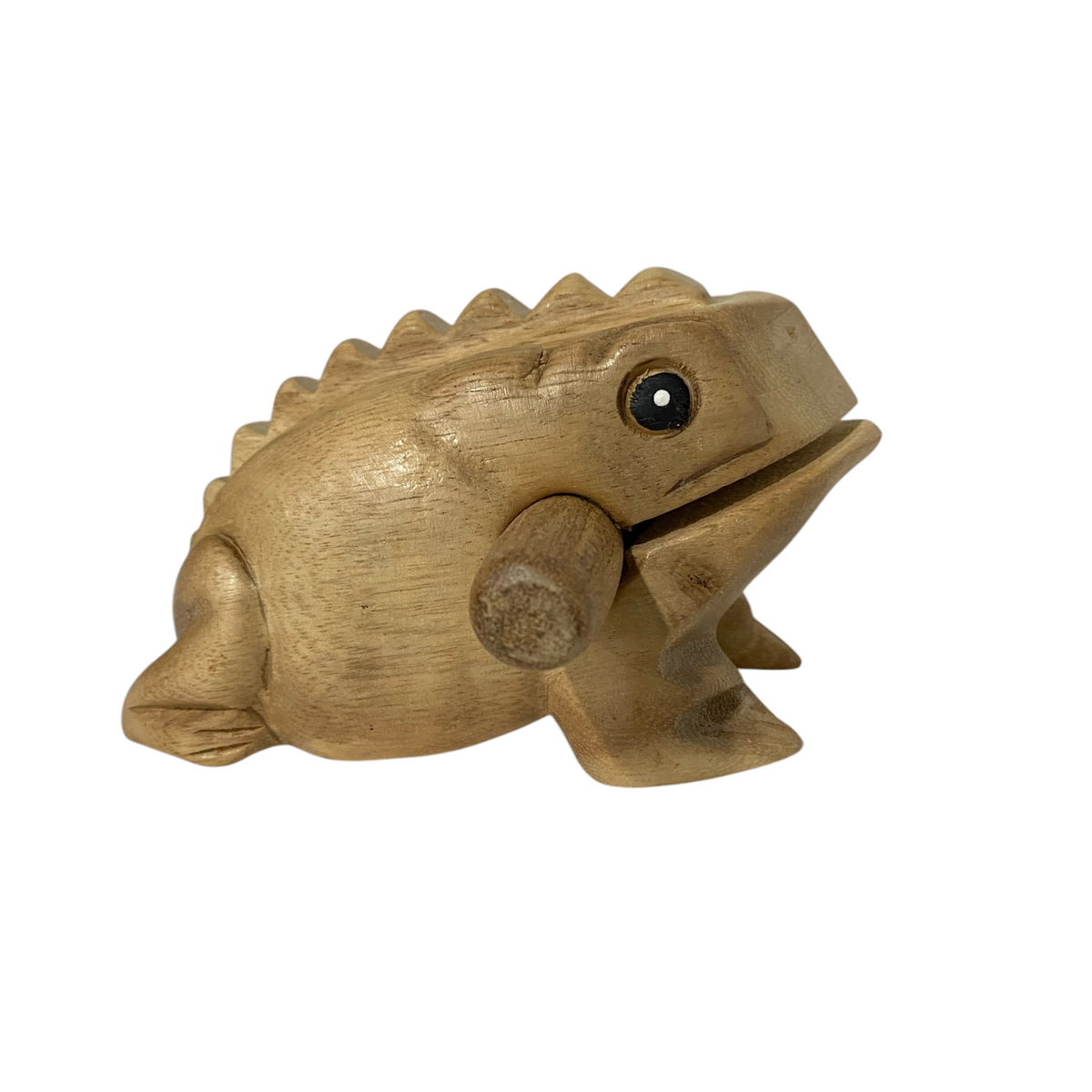 6" Natural Wooden Musical Frog Percussion Instrument Music Frog Co