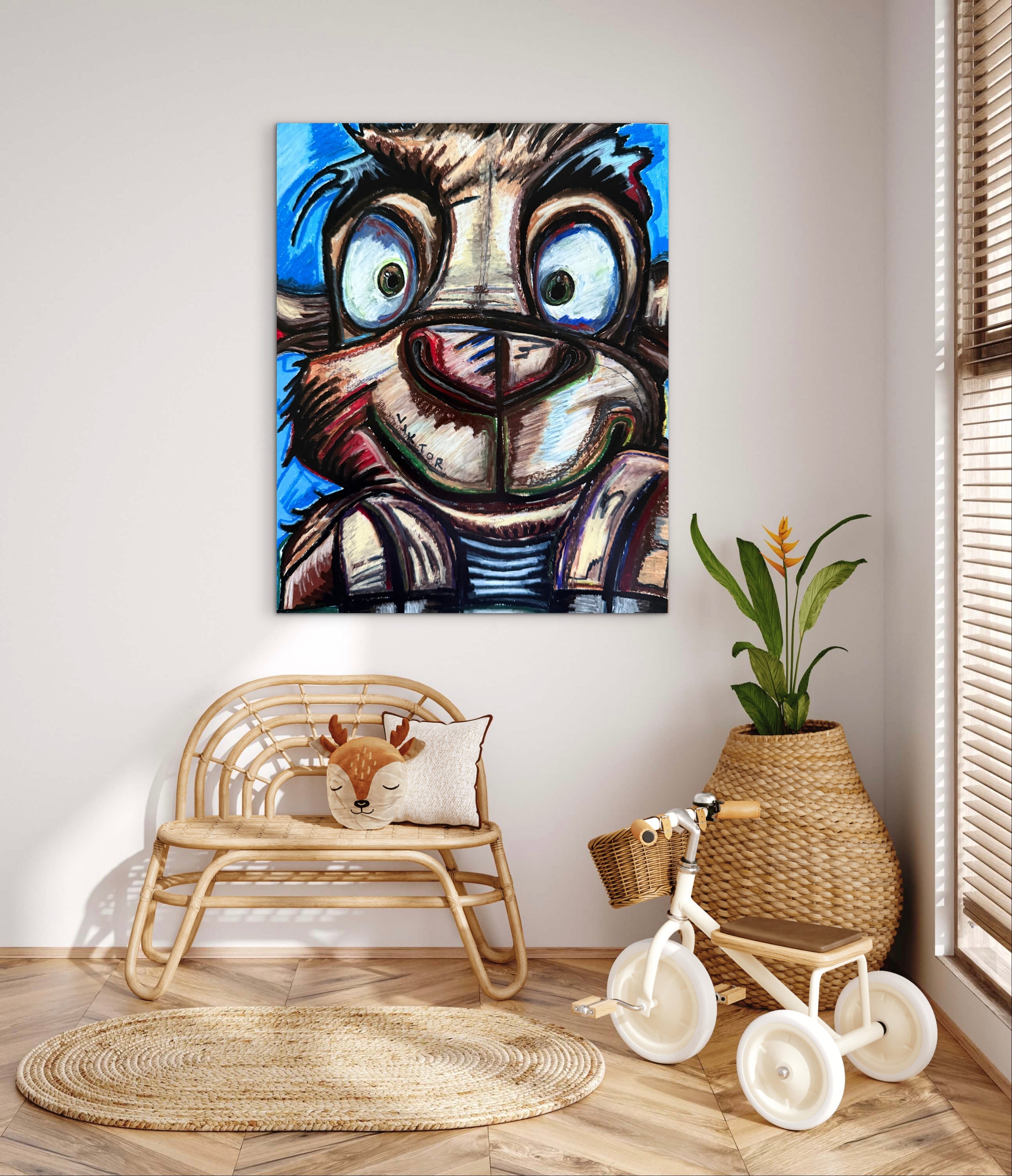 Cute Baby Goat - Art Prints Vichy's Art