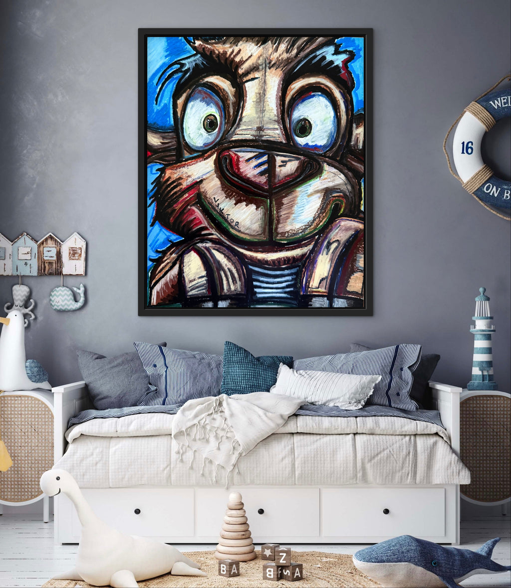 Cute Baby Goat - Art Prints Vichy's Art