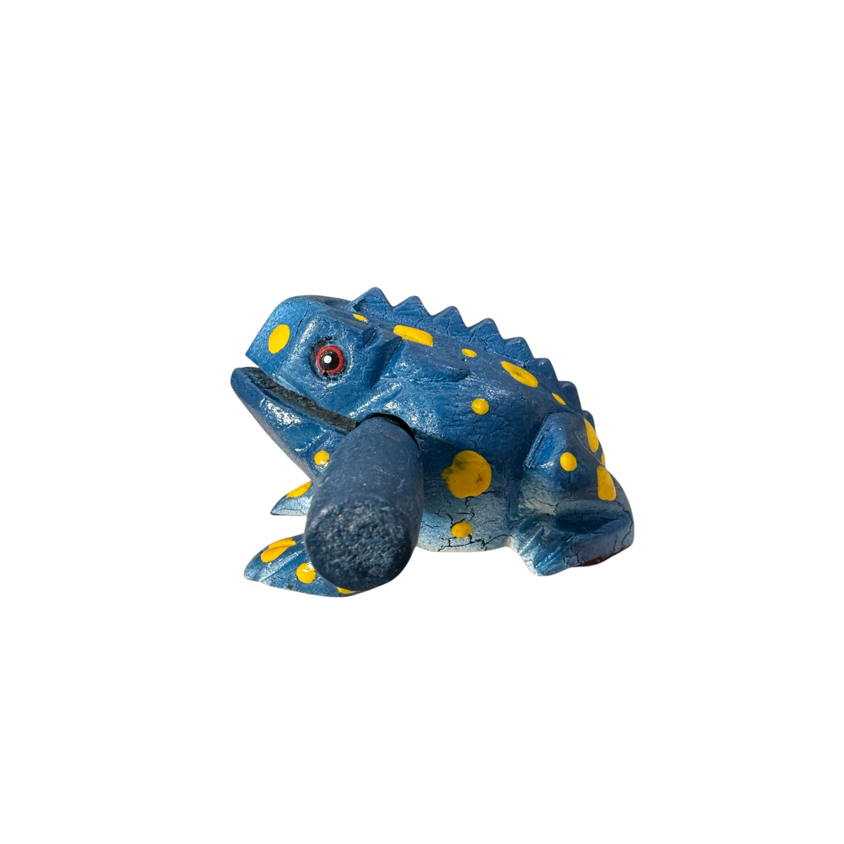 2" Wooden Musical Frog - Sea Design (Percussion Instrument) Music Frog Co