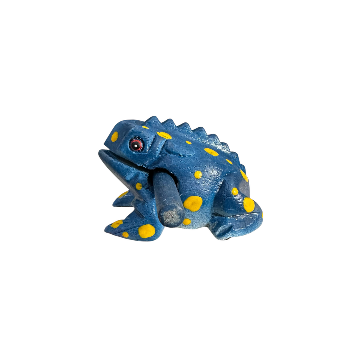 2" Wooden Musical Frog - Sea Design (Percussion Instrument) Music Frog Co