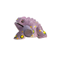 3" Wooden Musical Frog - Lavender Design (Percussion Instrument) Music Frog Co