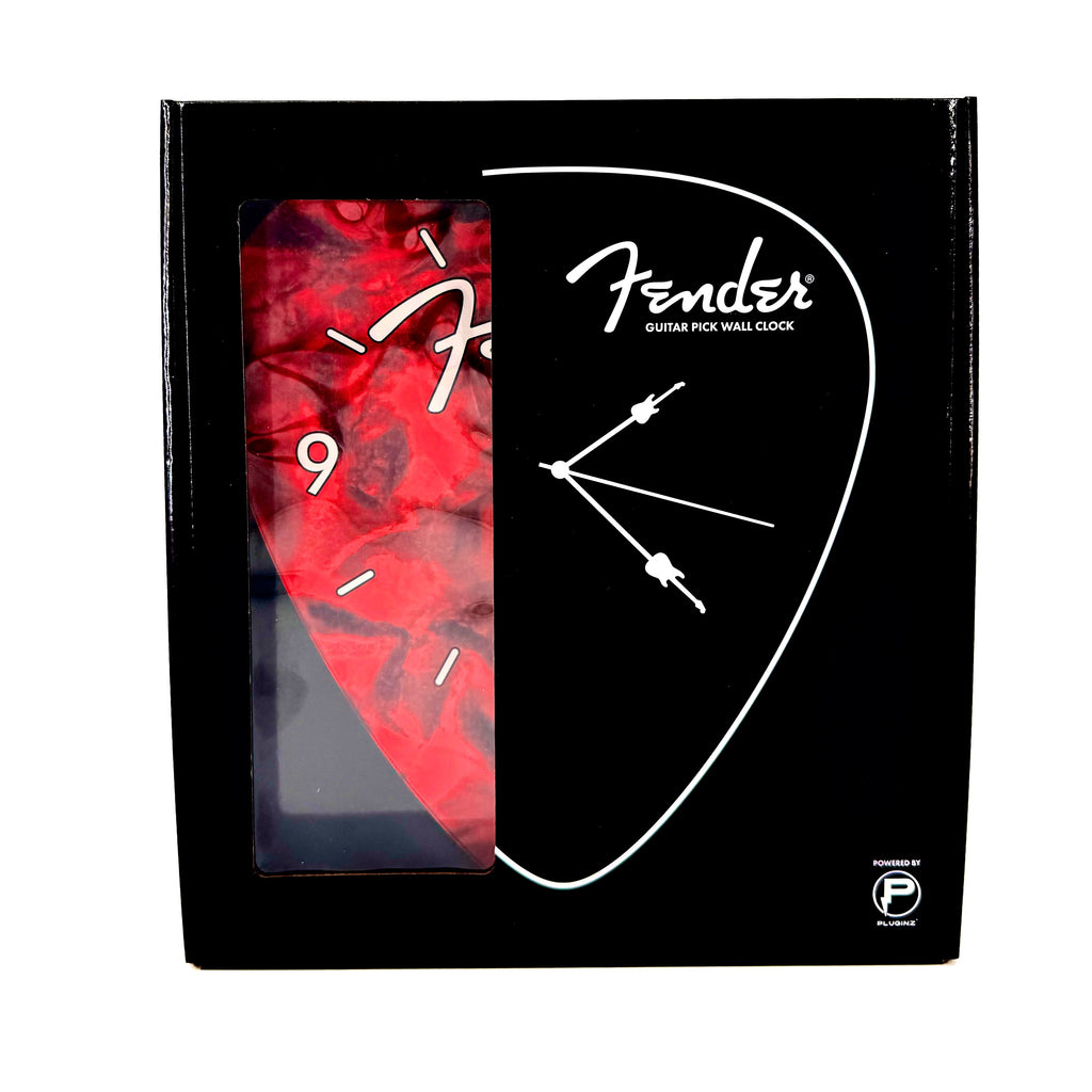 Fender Guitar Pick Wall Clock x Red Pluginz Keychains