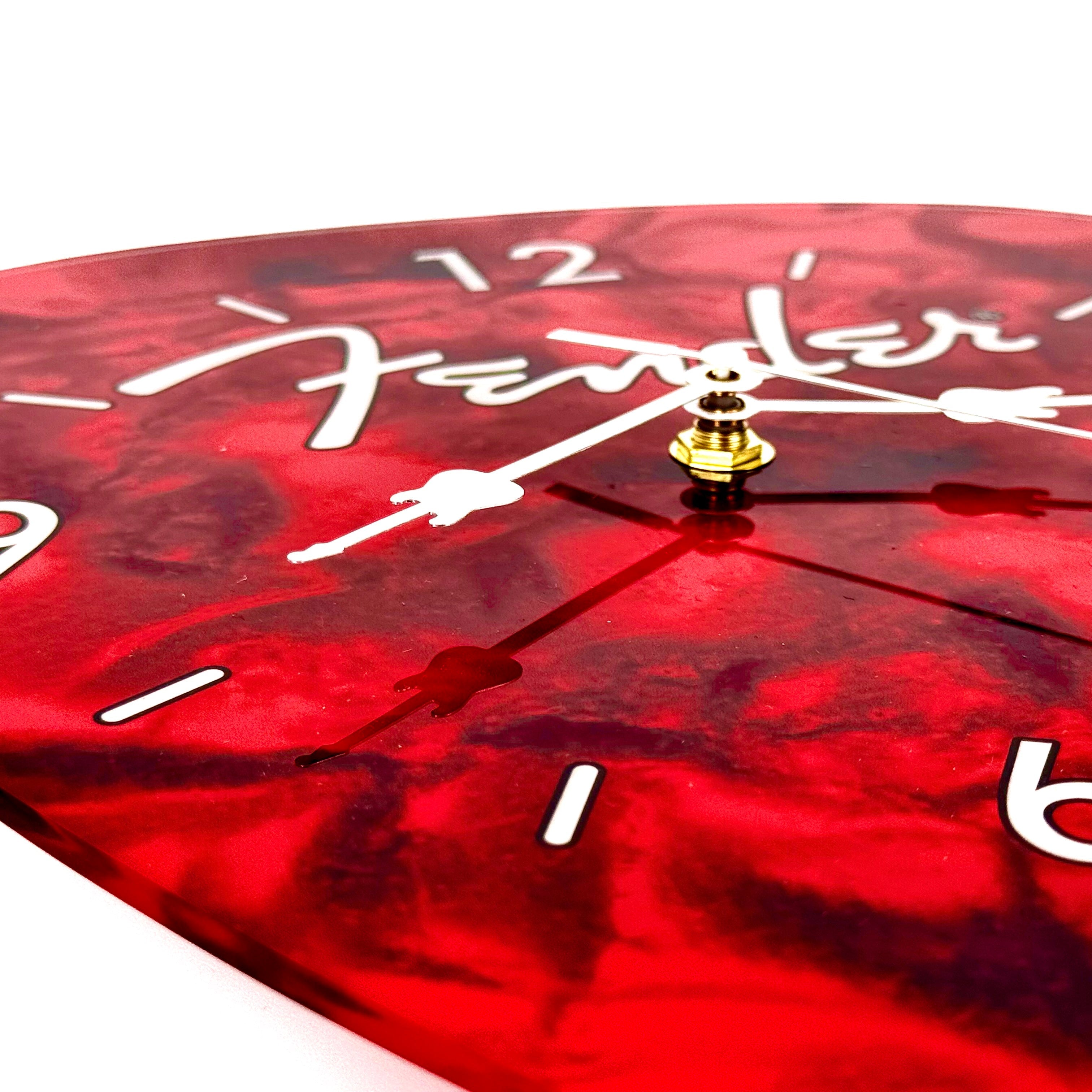 Fender Guitar Pick Wall Clock x Red Pluginz Keychains