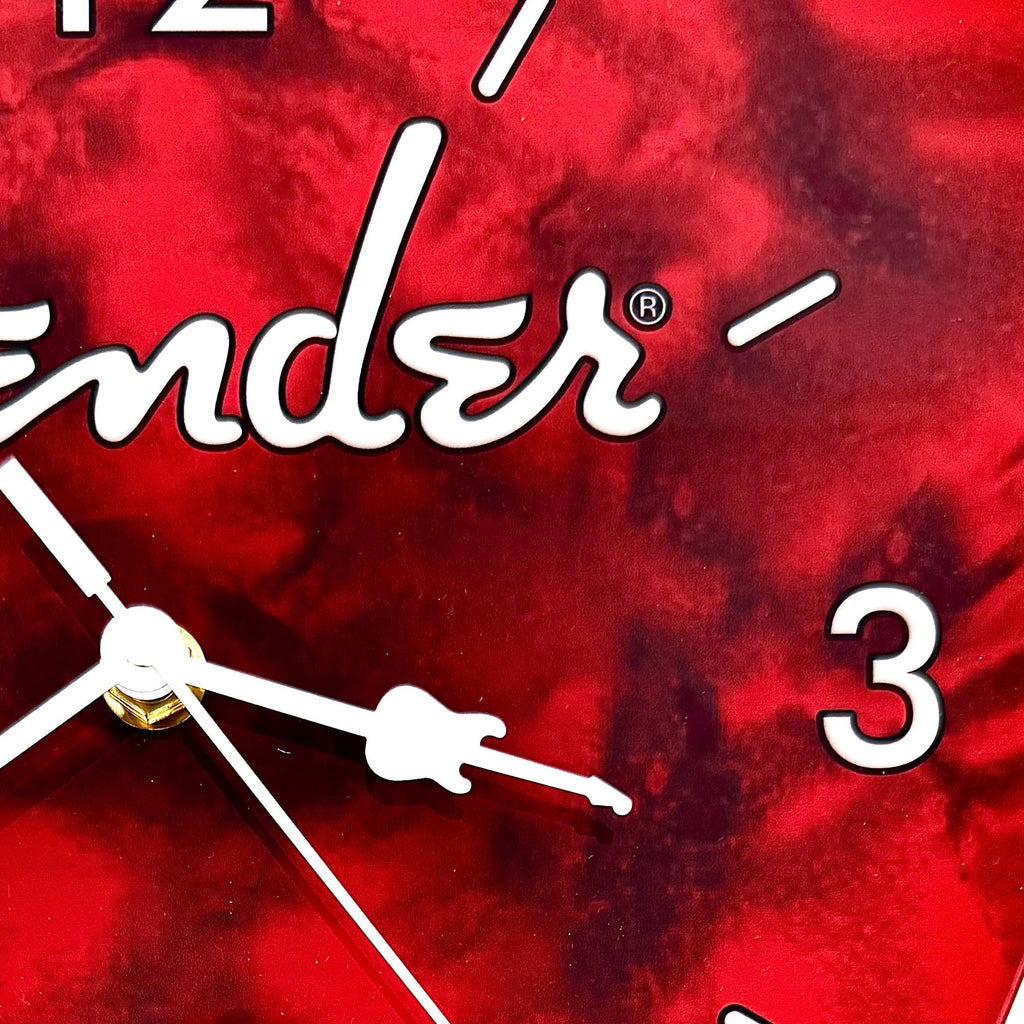 Fender Guitar Pick Wall Clock x Red Pluginz Keychains
