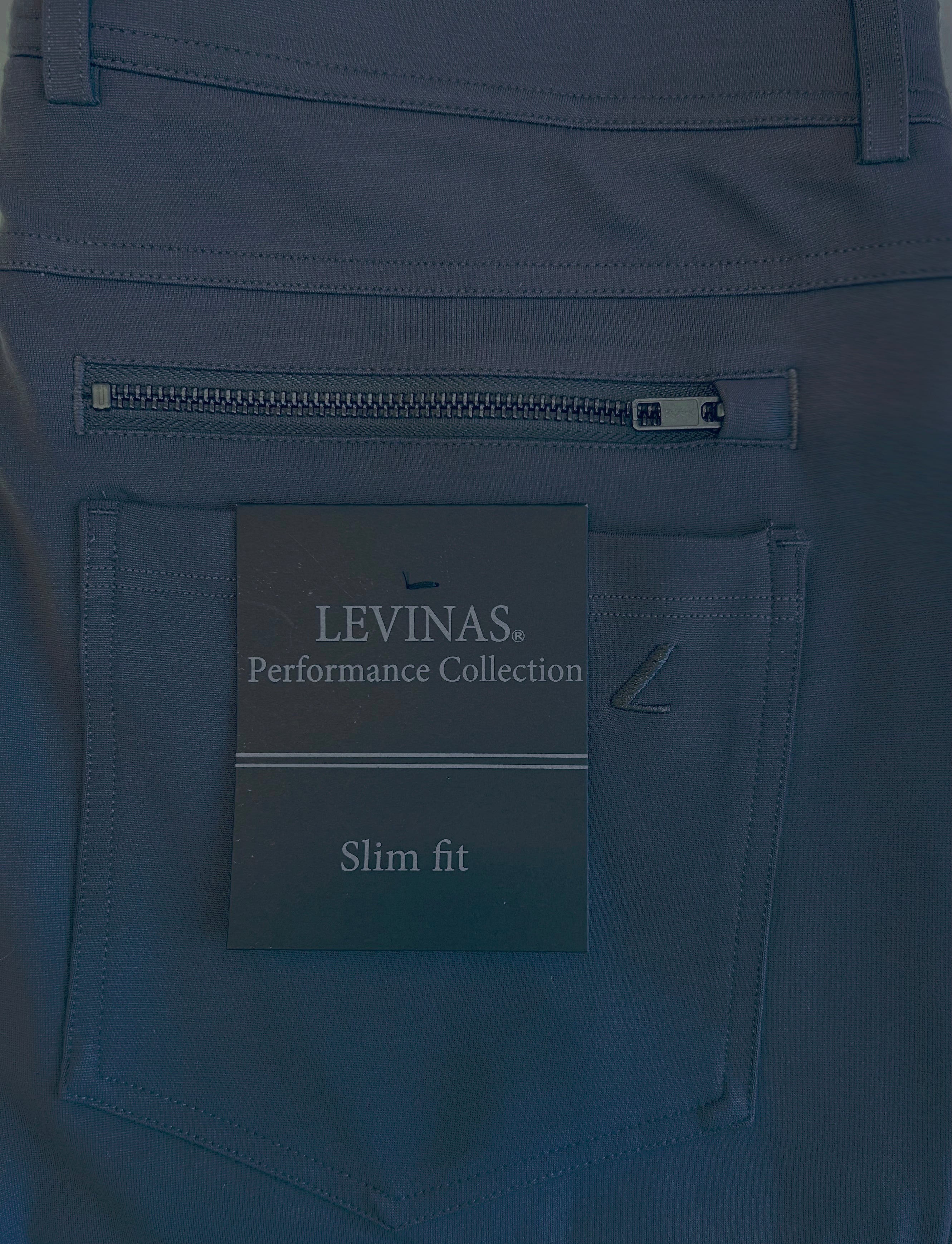 NEW & UPDATED Super - Stretch Men's Chinos //Casual// Navy - Performance Collection LEVINAS® Official