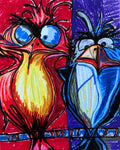 Funny Birds - Art Prints Vichy's Art